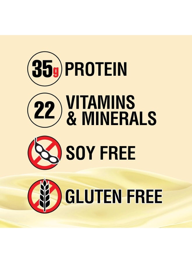 لابرادا كيس مخفوق بديل للوجبات من لاب لين بودي، بنكهة الفانيليا، وزن 4.63 رطل - Image 3